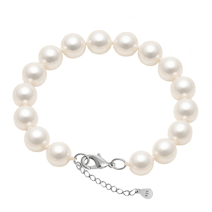 Set Business Perle Naturale Albe 8,5–9,5 mm – Colier și Brățară, Argint 925 | KASKADDA® [4]