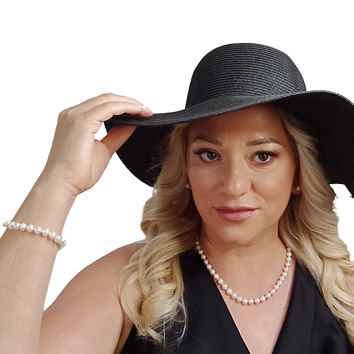 Set Clasic Perle Naturale Albe 6–7 mm – Colier, Brățară și Cercei, Argint 925 | KASKADDA® [6]