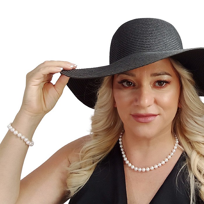 Set Perle AAA Rare – Colier și Brățară cu Aur Galben 14K, Perle Akoya Japoneze7-7,5 mm| KASKADDA® [2]