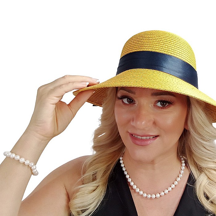 Set Perle AAA Rare – Colier și Brățară cu Aur Galben 14K, Perle Akoya Japoneze7-7,5 mm| KASKADDA® [4]