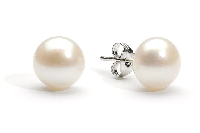 Set Perle – Colier și Cercei din Argint Rodiat cu Perle Albe Premium 10 mm | KASKADDA® [2]