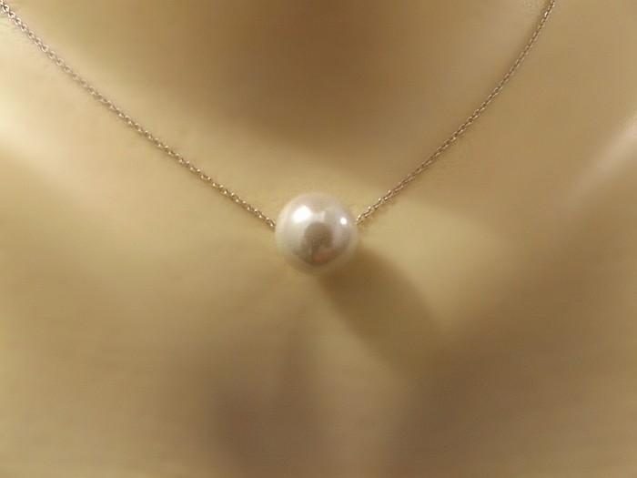 Set Perle – Colier și Cercei din Argint Rodiat cu Perle Albe Premium 10 mm | KASKADDA® [3]