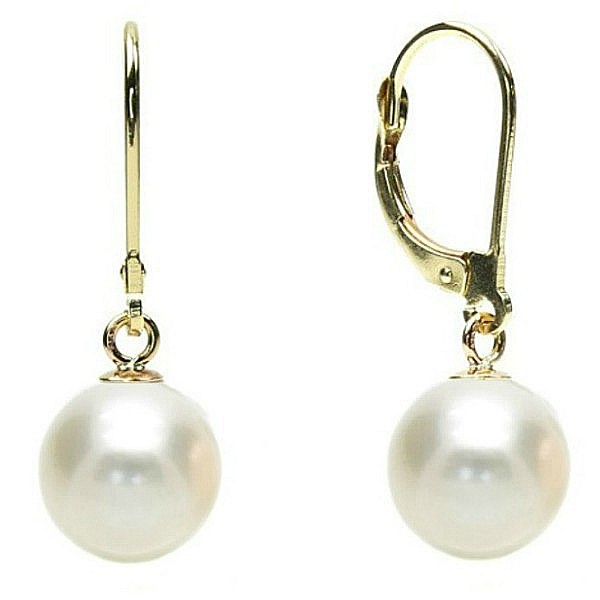 Set Perle – Colier cu Pandantiv și Cercei, Aur 14K, Perle Naturale Albe 8 mm | KASKADDA® [3]