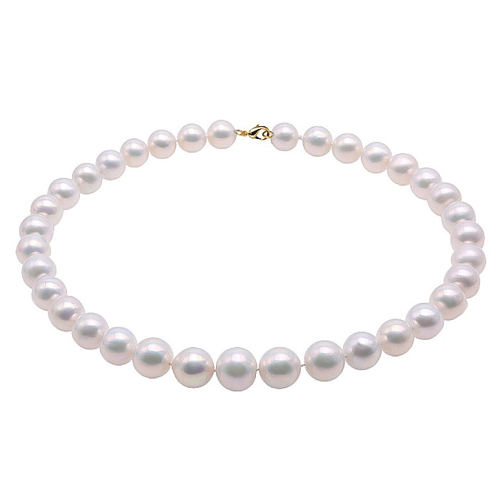 Set Perle Mari – Colier și Brățară Business, Închizători Aur Galben 14K, Perle Albe 8,5–9,5 mm | KASKADDA® [5]