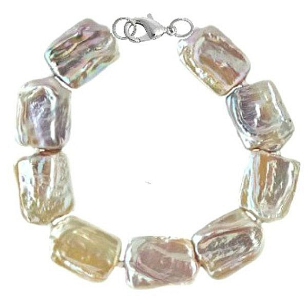 Set Perle Baroque Multicolore – Brățară și Cercei, Argint 925 | KASKADDA® [2]