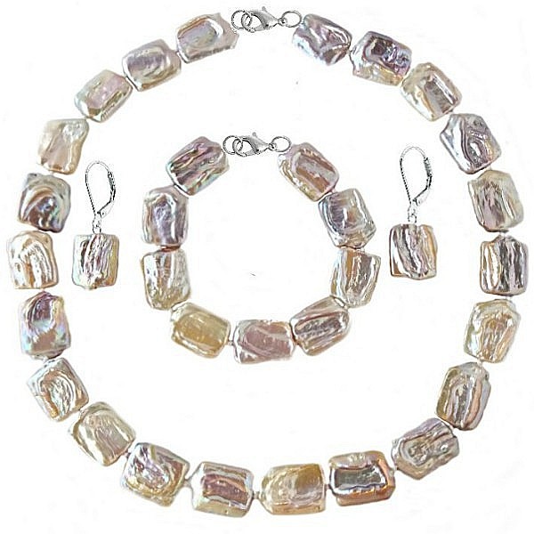 Set Perle Baroque Multicolore – Colier, Brățară și Cercei, Argint 925 | KASKADDA® [3]