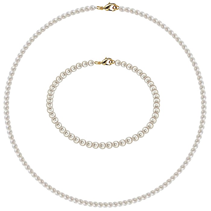 Set Perle AAA – Colier și Brățară cu Aur 14K, Perle Naturale Rare 3-4 mm| KASKADDA® [5]