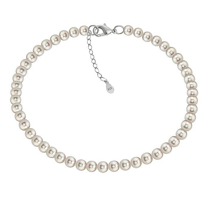 Set Perle – Colier și Brățară cu Perle Naturale Rare, Mici 4–5 mm, Calitatea AA+, Închizători Argint 925 – KASKADDA® [3]