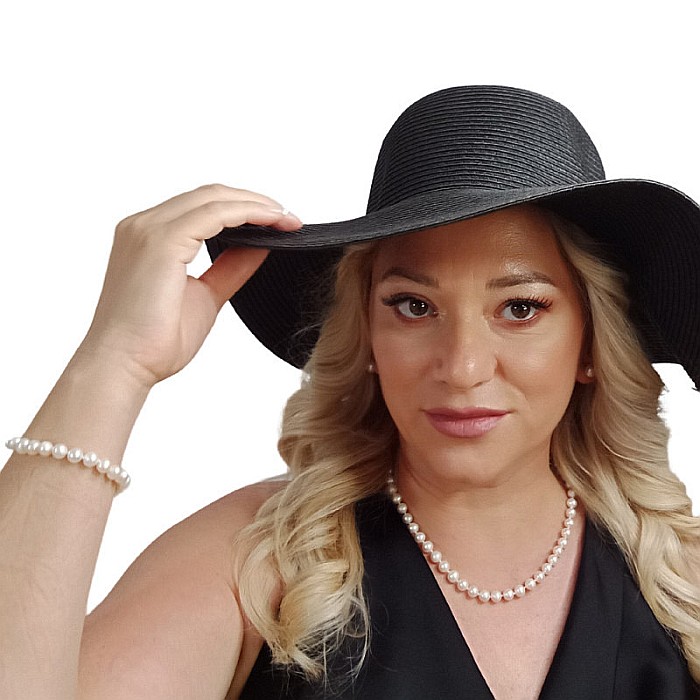 Set Perle Naturale Albe 6–7 mm – Colier și Brățară, Aur Galben 14K | KASKADDA® [5]