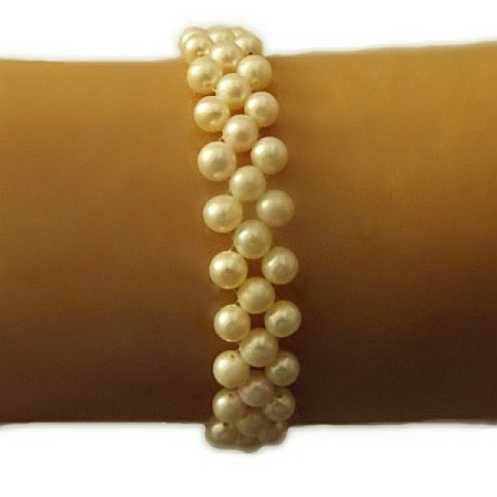 Brățări cu Perle - Brățară Perle Naturale Albe 4–5 mm și Argint 925 – Delicate Beauty | KASKADDA®
