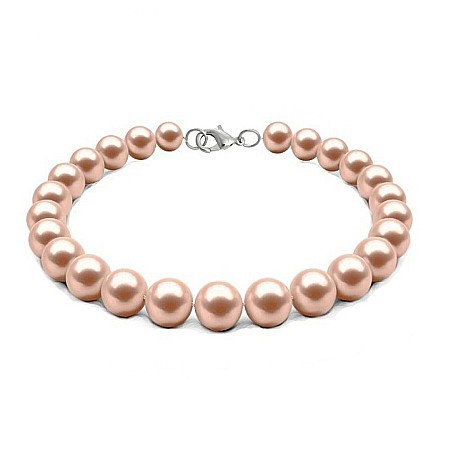 Brățări cu Perle - Brățară cu Perle Naturale Lavandă, de 7-8 mm si Argint 925 | KASKADDA®