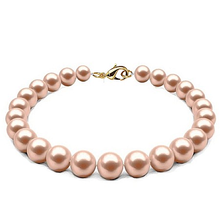 Brățări cu Perle - Brățară Perle Naturale Lavandă 7–8 mm cu Închizătoare Aur Galben 14K | KASKADDA®