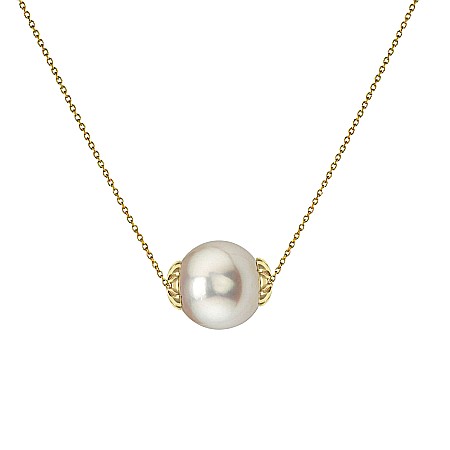 Coliere Perle cu Aur - Colier Perla Naturala Rara Akoya 7,5–8 mm, Calitate AAA+, Aur 14K | KASKADDA®