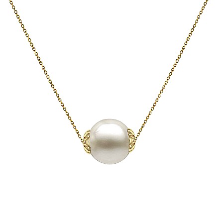 Coliere Perle cu Aur - Colier Perla Naturala Alba 7–8 mm, Calitate AAA, Aur 14K | KASKADDA®