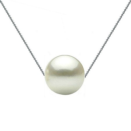Coliere Perlă Naturală - Colier Perla Naturala Alba 8 mm, Calitate AAA, Argint 925 | KASKADDA®