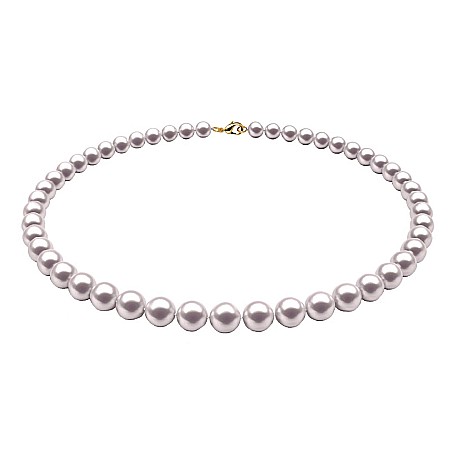 Coliere Perle cu Aur - Colier Perle Naturale Albe, 6–7 mm, cu Închizătoare Aur 14K (aur 585) | KASKADDA®