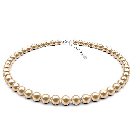 Coliere cu Perle - Colier Perle Naturale Crem 7–8 mm, Rotunde, Închizătoare Argint 925 | KASKADDA®