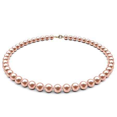 Coliere cu Perle - Colier Perle Naturale Lavandă, 7–8 mm, cu Închizătoare Aur 14K (aur 585) | KASKADDA®