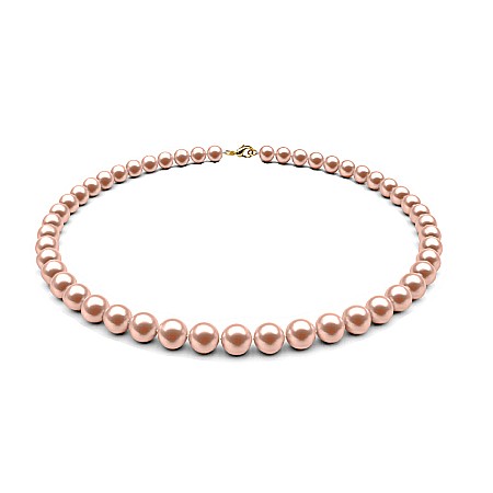 Coliere cu Perle - Colier Perle Naturale Lavandă, 6–7 mm cu Închizătoare Aur 14K (aur 585) | KASKADDA®