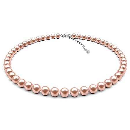 Coliere cu Perle - Colier Perle Naturale Lavandă 7–8 mm, Rotunde, Închizătoare Argint 925 | KASKADDA®