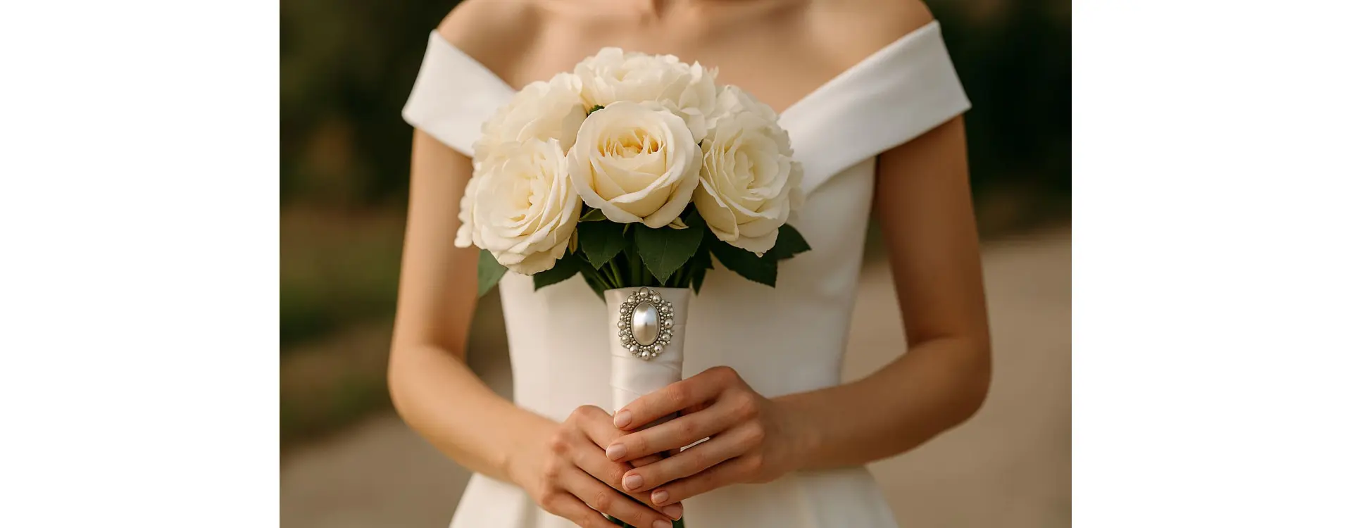 Broșa buchet mireasă – detaliul surpriză care transformă buchetul