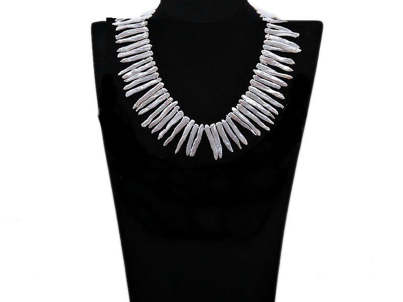 colier perle biwa albe