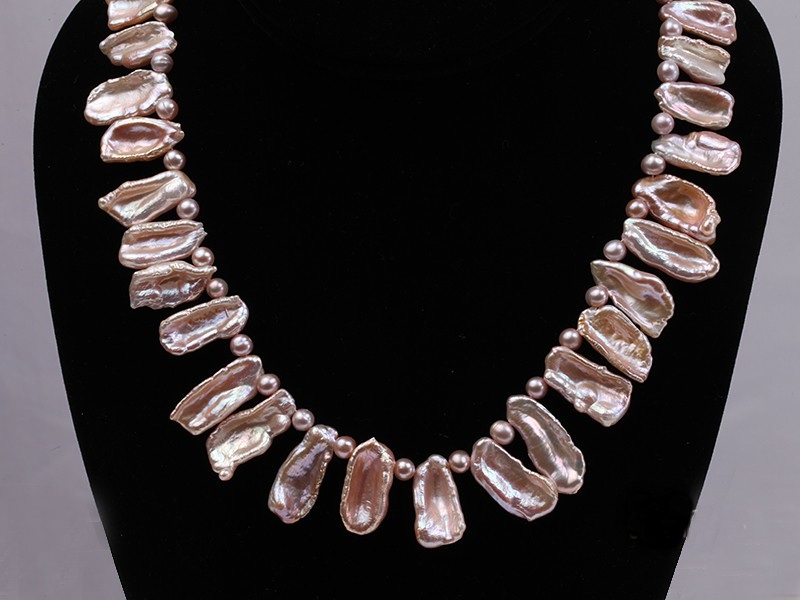 perle keshi colier baroc