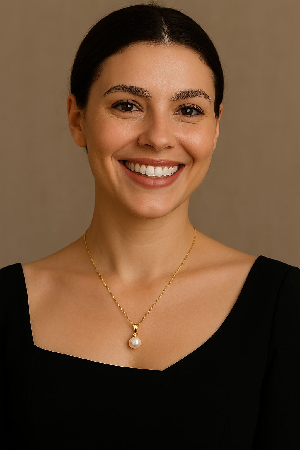 Colier Perla Naturala Alba de 10 mm si Aur de 14 k