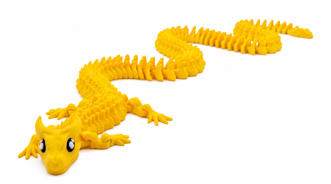 Jucarii & Figurine - Figurina Dragon, articulatii mobile, 90 cm