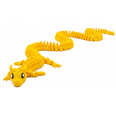 Jucarii & Figurine - Figurina Dragon, articulatii mobile, 90 cm