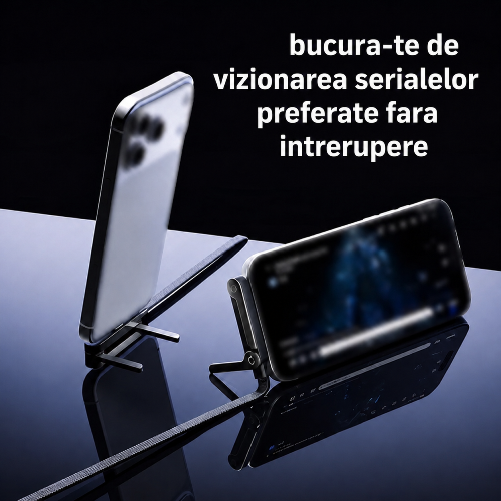 Cablu de încărcare rapidă 240W, USB-C, 1,5 m, cu suport pliabil pentru telefon [4]