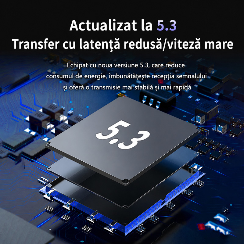 Casti Wireless YYK-750, Bluetooth, Control Tactil, Autonomie 120h, Negru [5]