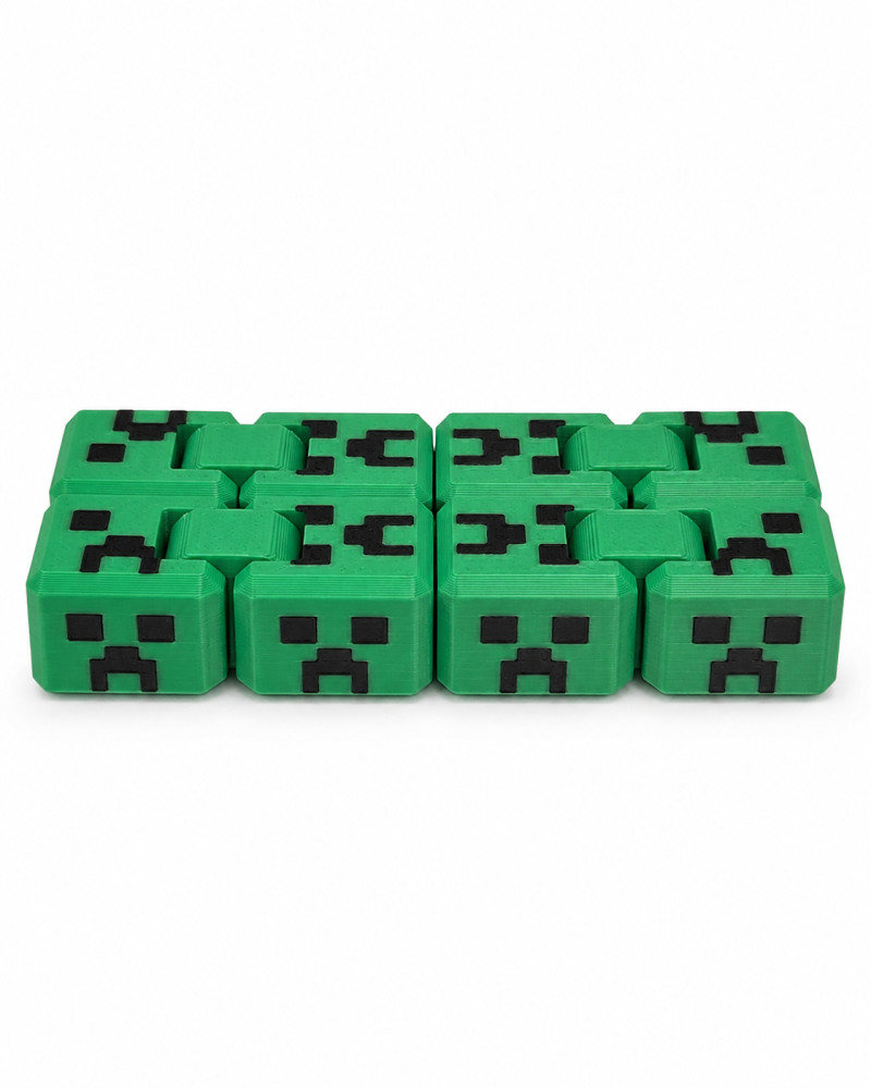 Fidget articulat anti-stres, flexibil, Minecraft, 8x4x2cm [3]