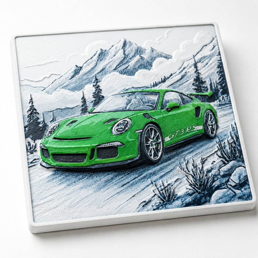 Foto 3D Porsche 911 GT3 RS in Peisaj Montan [3]