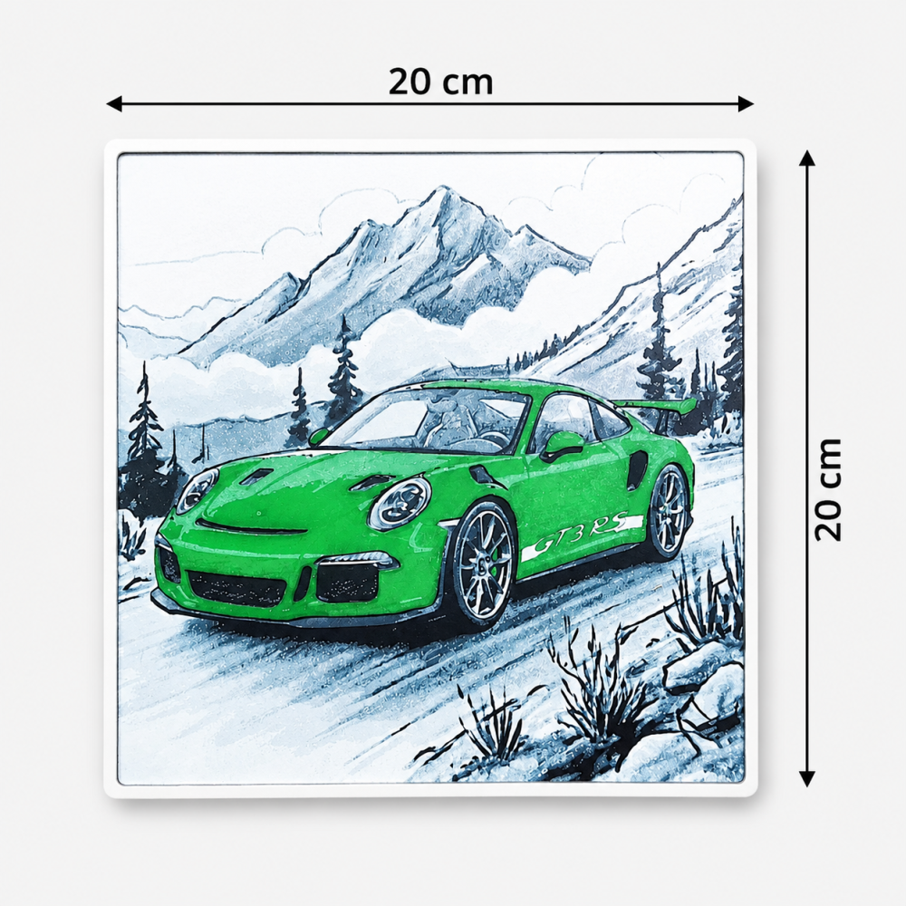 Foto 3D Porsche 911 GT3 RS in Peisaj Montan [4]