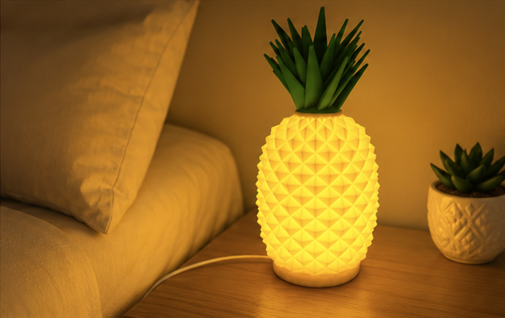 Lampa Decorativa 3D  Ananas LED, Lumina Calda Ambientala [2]