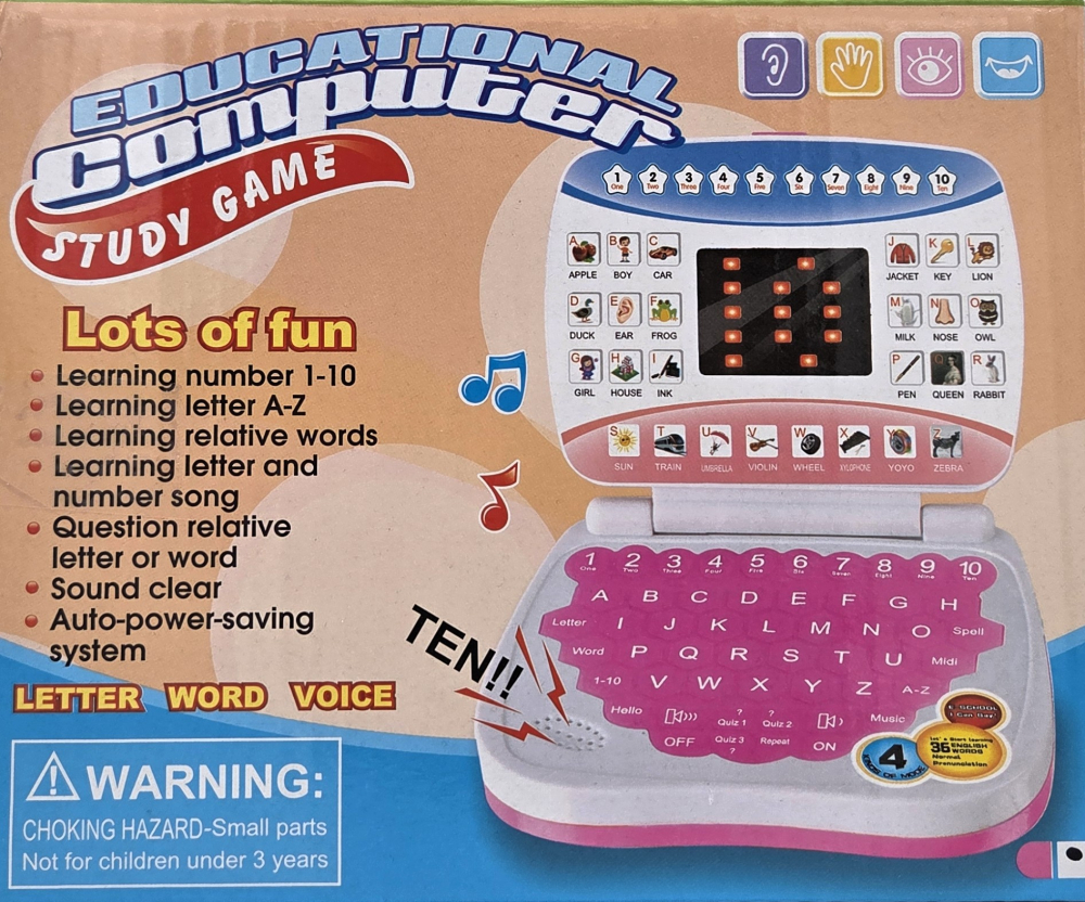 Laptop Educational Interactiv pentru Copii - Roz [4]