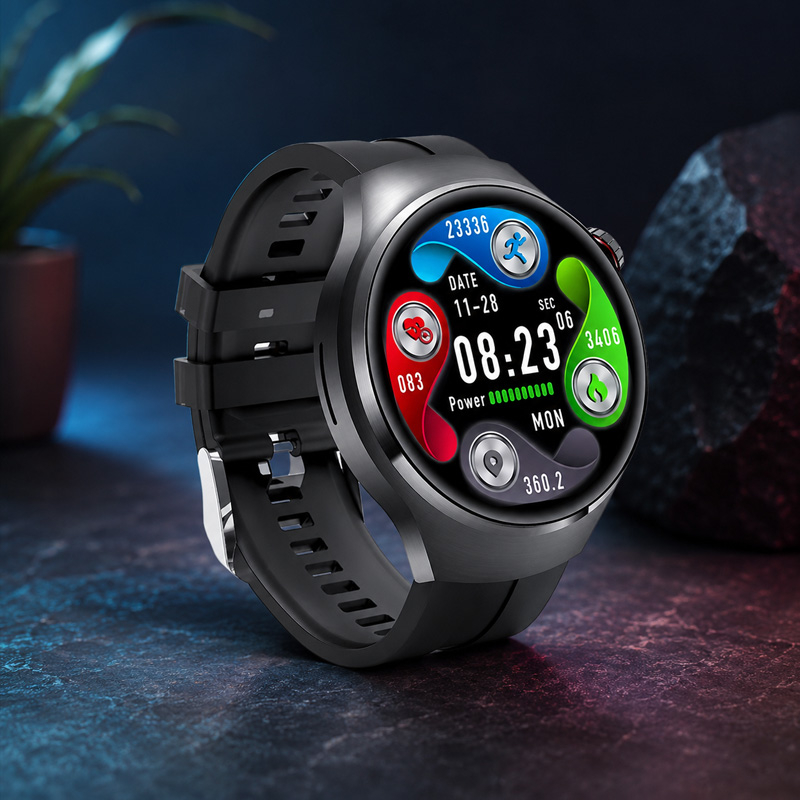 Smartwatch G7 MAX, 1.65" AMOLED, NFC, GPS, Functii ECG si SpO2, Compatibil Android [4]