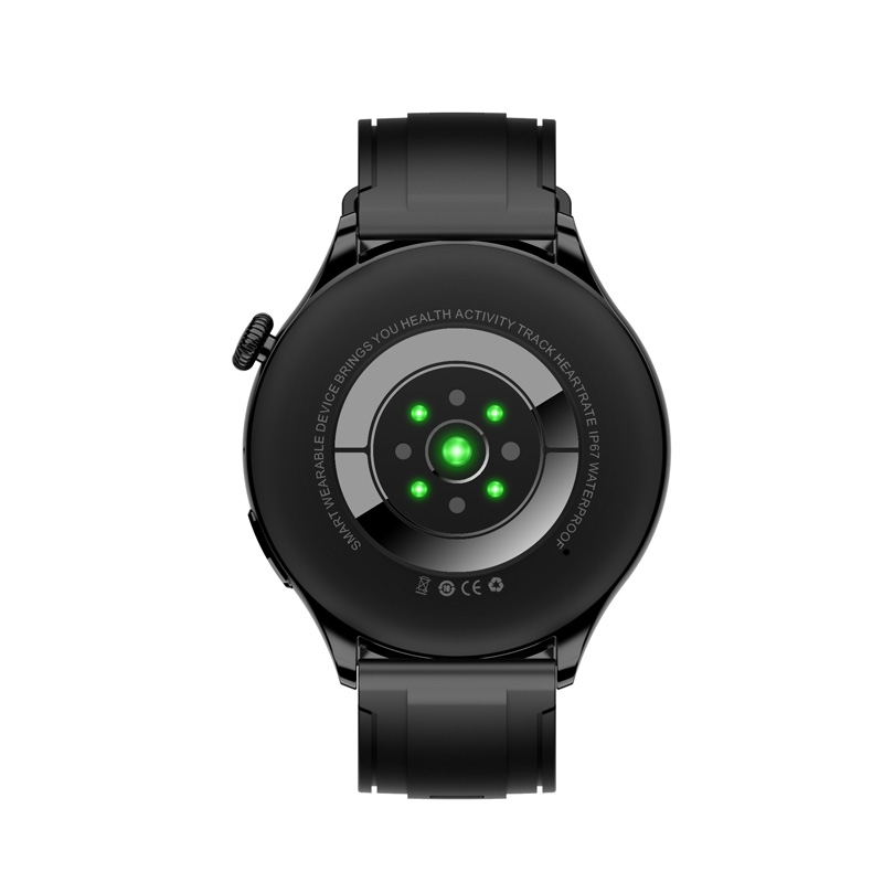 Smartwatch Watch 4, AMOLED, 2 Curele Incluse, Compatibil Android si iOS, Negru [3]