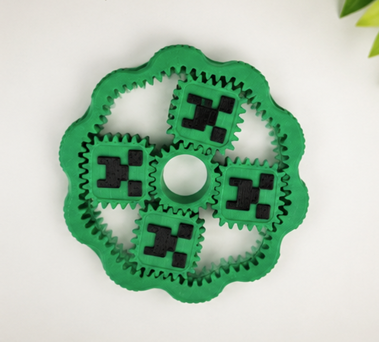 Spinner Fidget Antistres 3D - Angrenaje Minecraft [4]