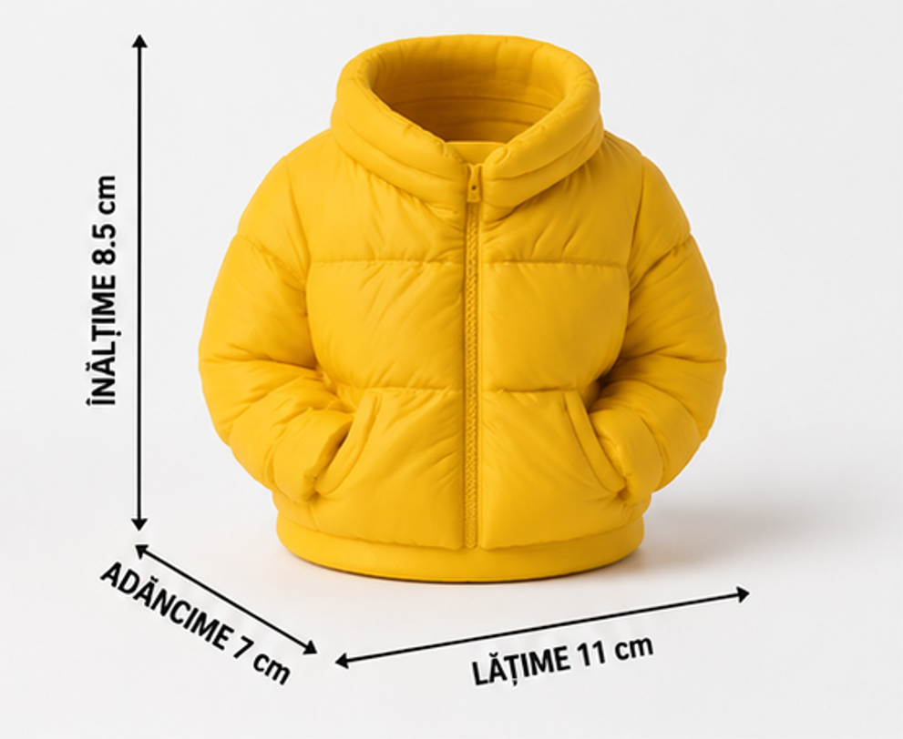Suport pixuri tip geaca puffer - Galben [5]