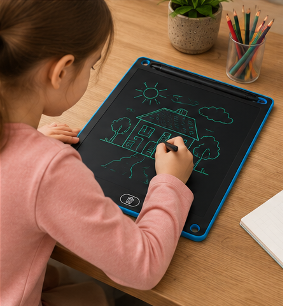 Tableta LCD 16" pentru Scris si Desen – Pen si Baterie Incluse - Albastru [2]