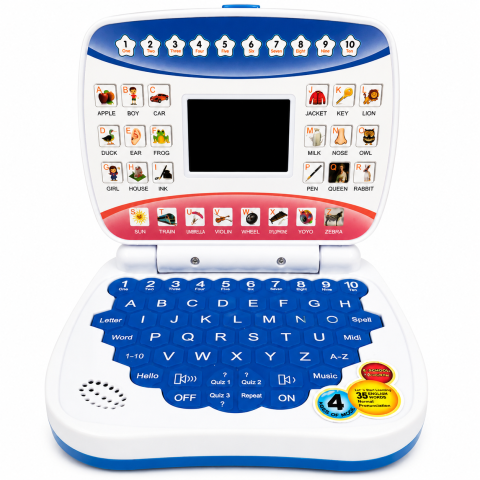 Gadgeturi - Laptop Educational Interactiv pentru Copii - Albastru