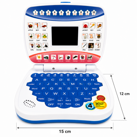 Laptop Educational Interactiv pentru Copii - Albastru [4]
