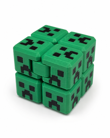 Jucarii & Gadgeturi copii - Fidget articulat anti-stres, flexibil, Minecraft, 8x4x2cm