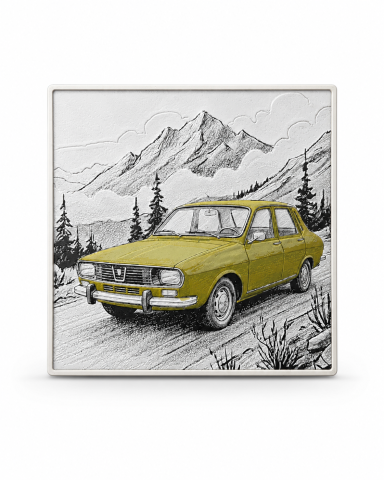 Decoratiuni & Lampi 3D - Foto 3D Dacia Retro in Peisaj Montan