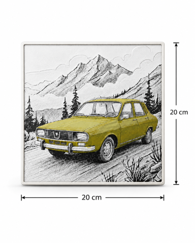 Foto 3D Dacia Retro in Peisaj Montan [3]