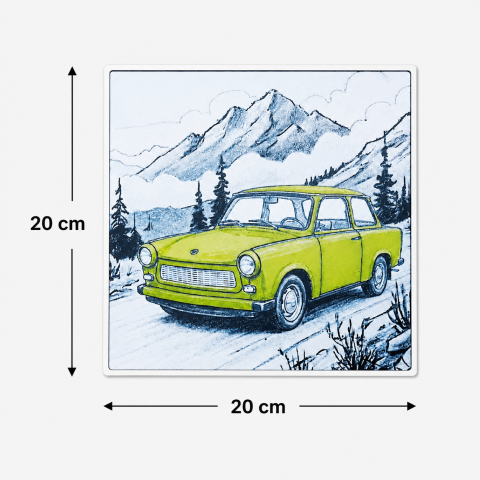 Foto 3D Trabant 601 in Peisaj Montan [3]