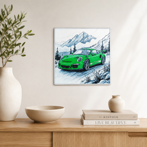 Foto 3D Porsche 911 GT3 RS in Peisaj Montan [1]