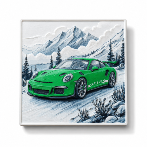 Decoratiuni & Lampi 3D - Foto 3D Porsche 911 GT3 RS in Peisaj Montan